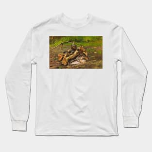 Camp in Vermont by John George Brown Long Sleeve T-Shirt